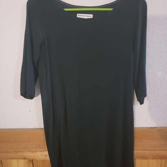 American Apparel mini tent dress dark green - Picture 2 of 3